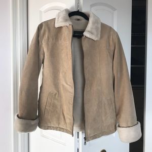 Genuine Leather Adler Collection Faux Fur Coat